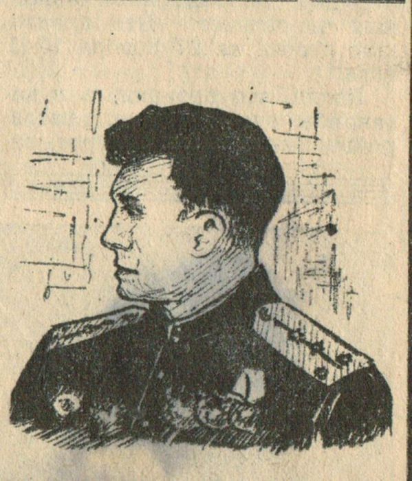 летчик-истребитель Герой Советского Союза капитан Ю.И. ГОРОХОВ